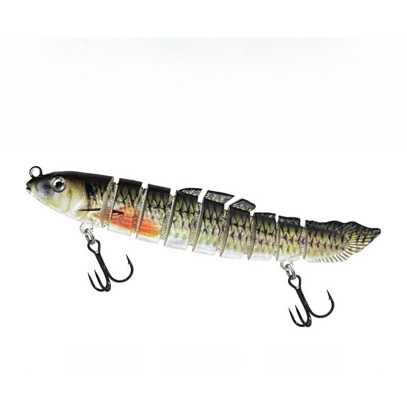 RiverGlide 9-Joint Swimbait, Lifelike Loach Action Hard Lure