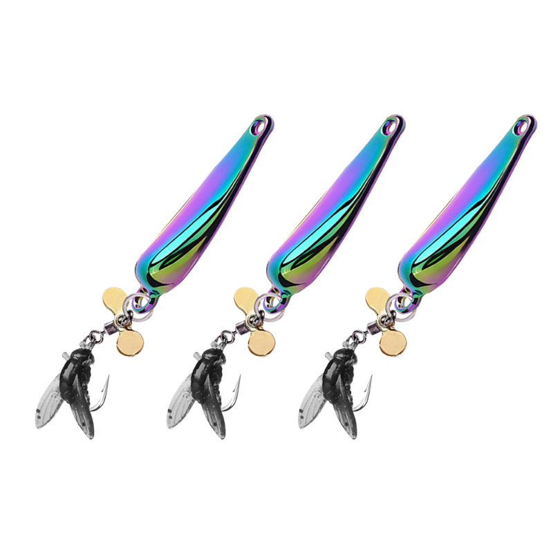 Spinnerbait Fishing Lure with Micro Fly Soft Bait