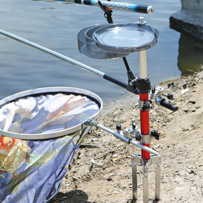3-in-1 Wild Fishing Rod Holder Stand with Bait Plate