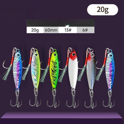 Metal Jig Fishing Lures Set Sinking Hard Fishing Bait Set