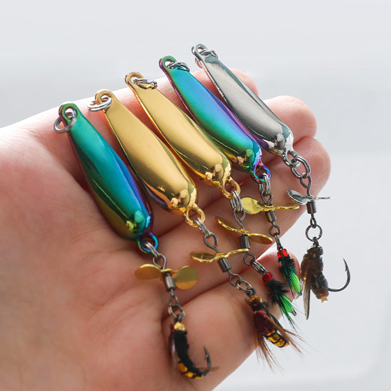 Spinnerbait Fishing Lure with Micro Fly Soft Bait