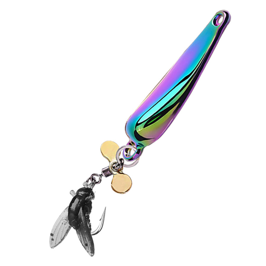 Spinnerbait Fishing Lure with Micro Fly Soft Bait