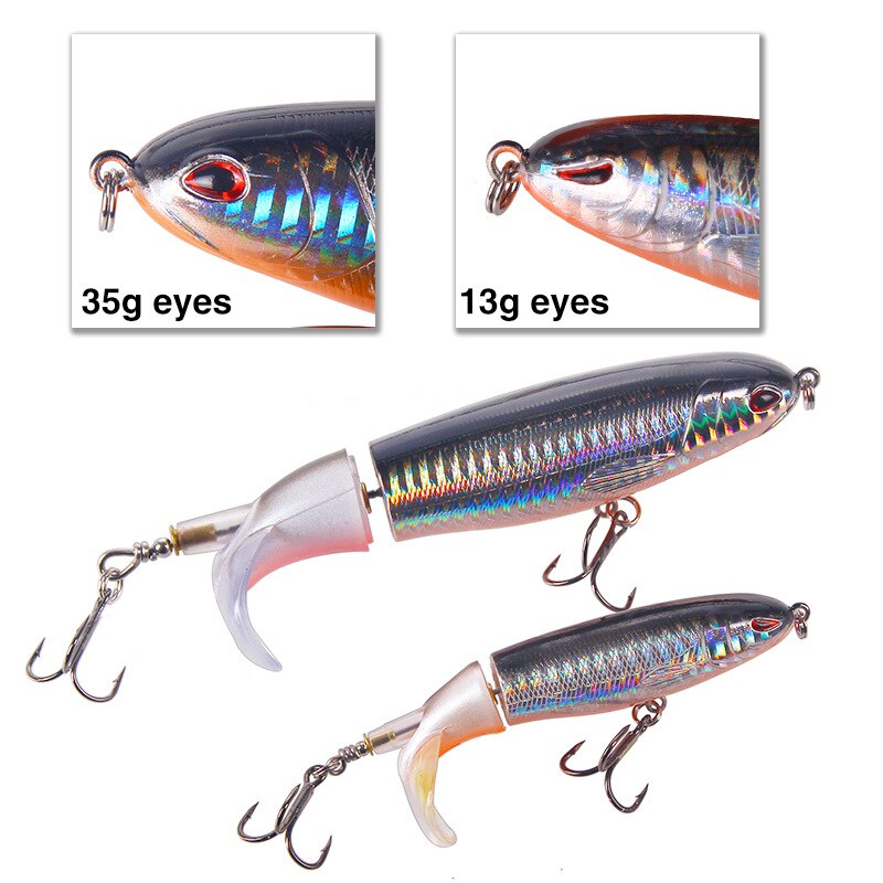 Fishing Lure Whopper Popper Artificial Bait Rotating Tail image 2