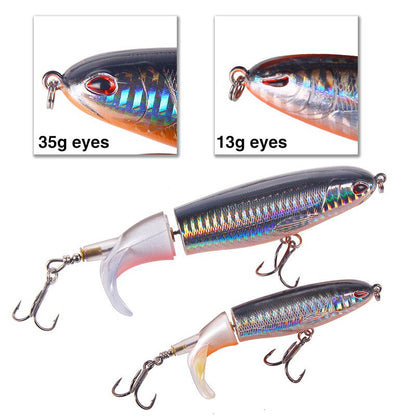 Fishing Lure Whopper Popper Artificial Bait Rotating Tail image 2