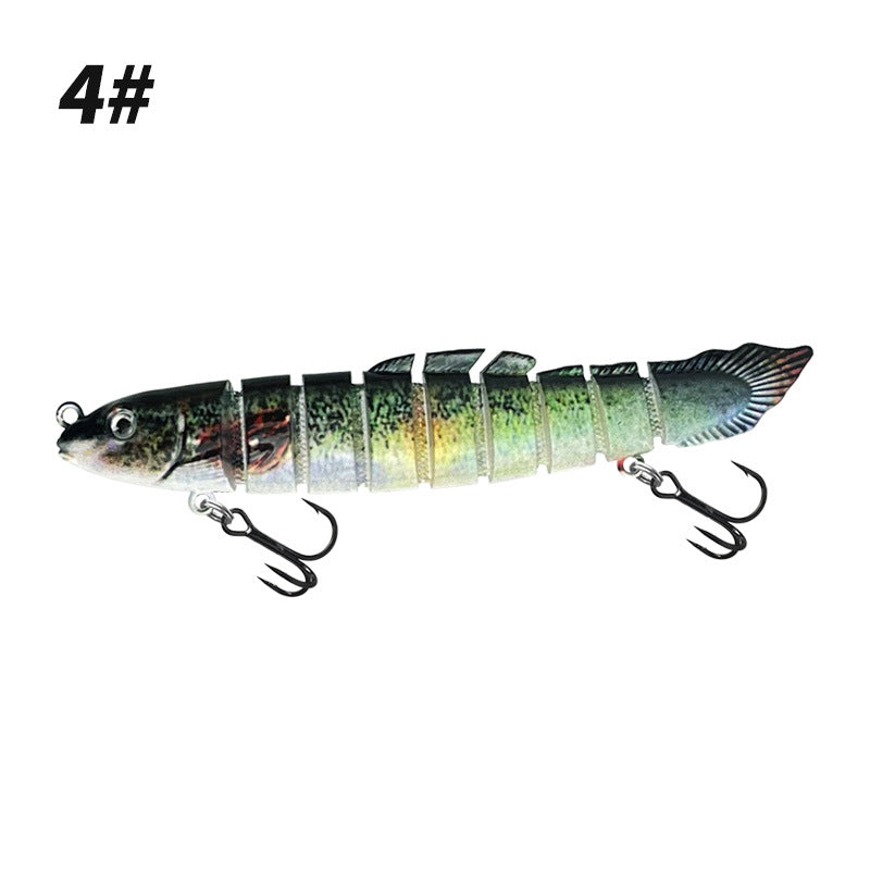 RiverGlide 9-Joint Swimbait, Lifelike Loach Action Hard Lure