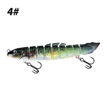 RiverGlide 9-Joint Swimbait, Lifelike Loach Action Hard Lure