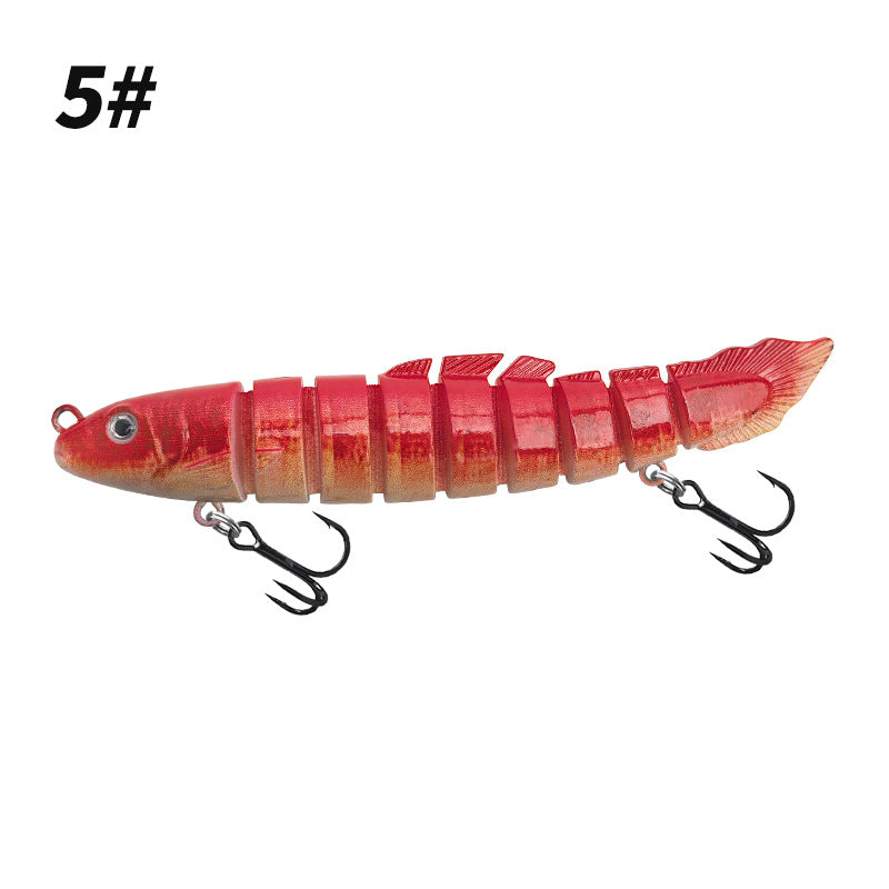RiverGlide 9-Joint Swimbait, Lifelike Loach Action Hard Lure