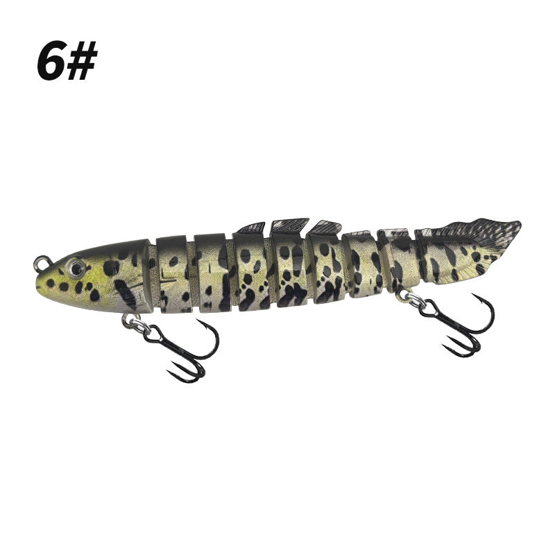 RiverGlide 9-Joint Swimbait, Lifelike Loach Action Hard Lure