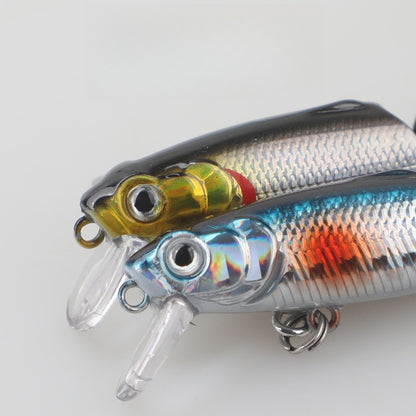 3D eyes and clear diving lip on the micro minnow