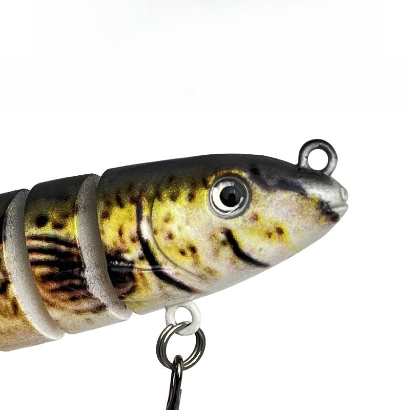 RiverGlide 9-Joint Swimbait, Lifelike Loach Action Hard Lure