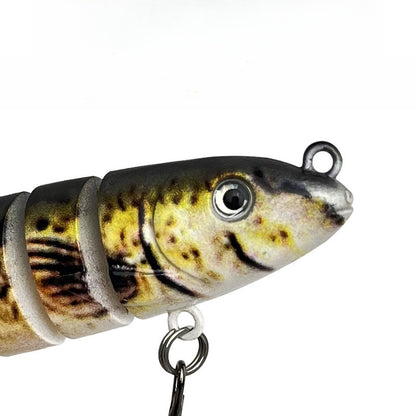RiverGlide 9-Joint Swimbait, Lifelike Loach Action Hard Lure